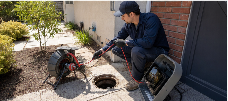 Drain Cleaning in the San Fernando Valley field photo